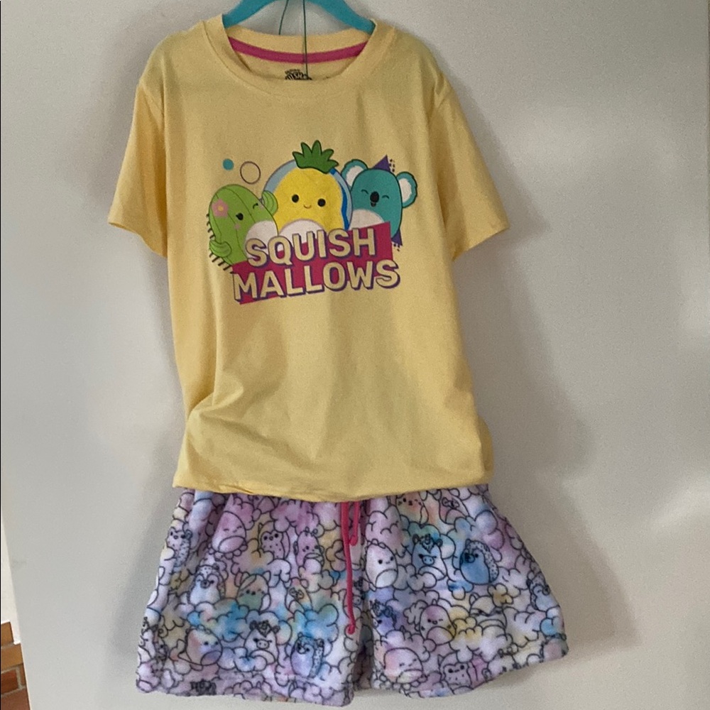 Squishmallows Yellow and Multicolor Kids Matching Set